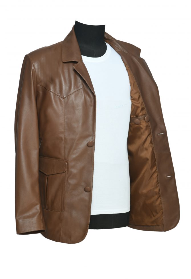Western Blazer Tan Color