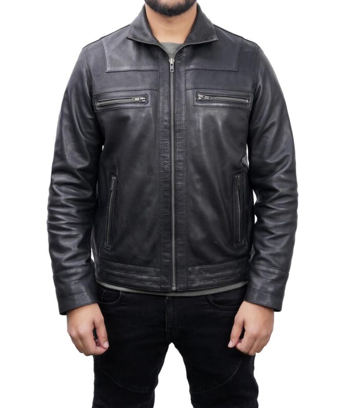 Perforation Zipper Jacket