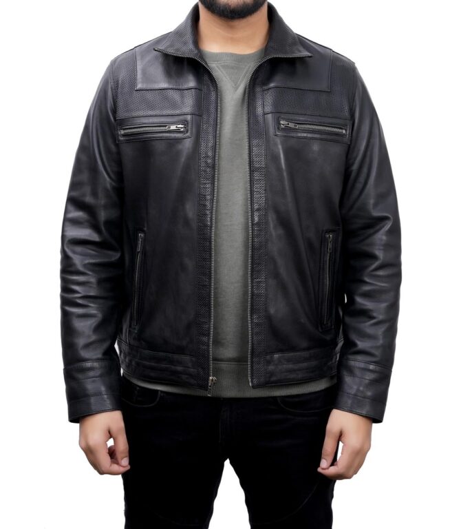 Perforation Zipper Jacket