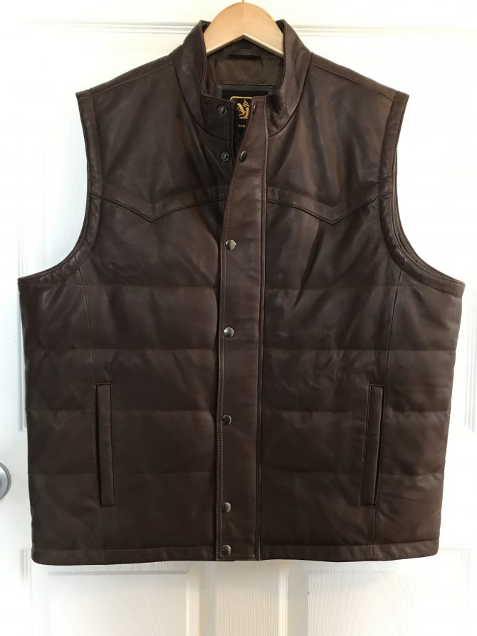 AJ-02 Padded Vests Chocolate Color