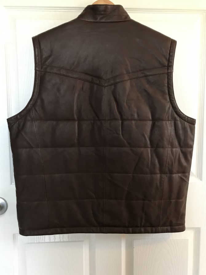 AJ-02 Padded Vests Chocolate Color