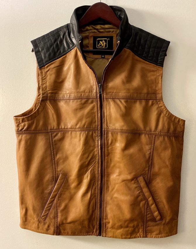 AJ-01 Lamb Leather Tan Vests