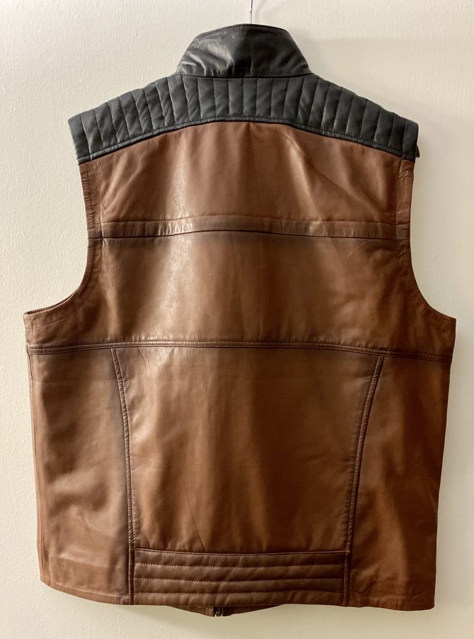 AJ-01 Lamb Leather Cognac Vests