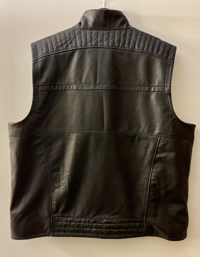 AJ-01 Lamb Leather Black Vests