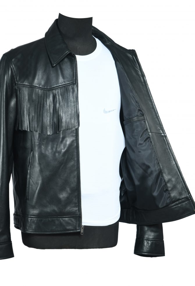 Short Zipper Jacket With Fringes
