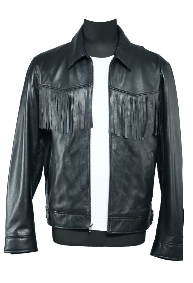 Short Zipper Jacket With Fringes
