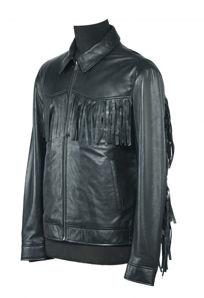Short Zipper Jacket With Fringes
