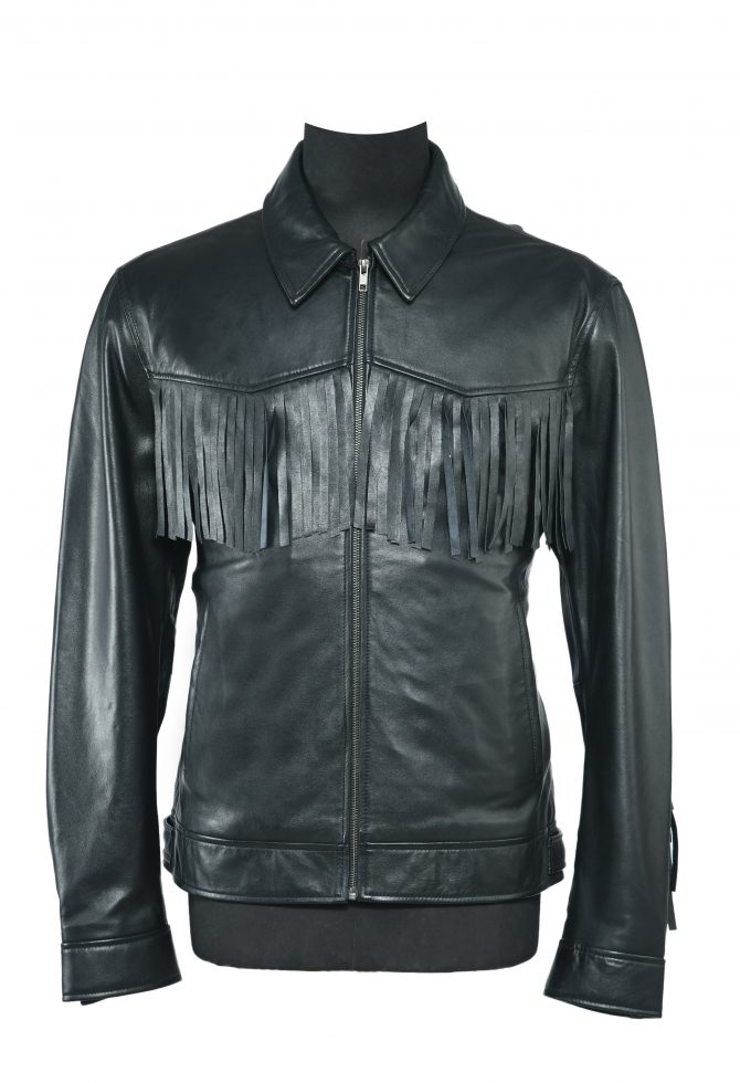 Short Zipper Jacket With Fringes