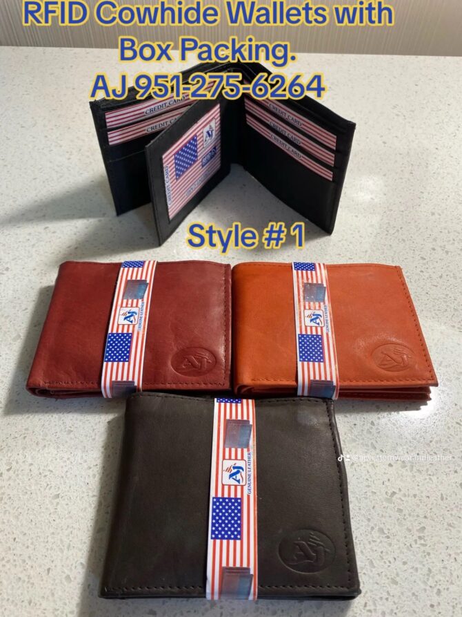 RFID Cowhide Wallets