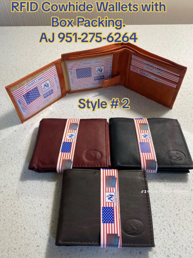 RFID Cowhide Wallets
