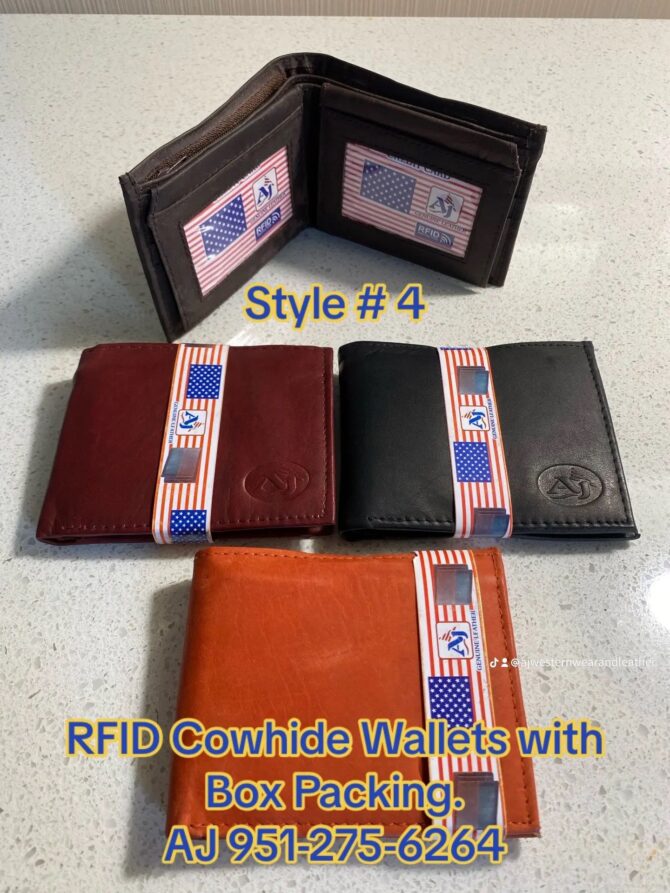 RFID Cowhide Wallets