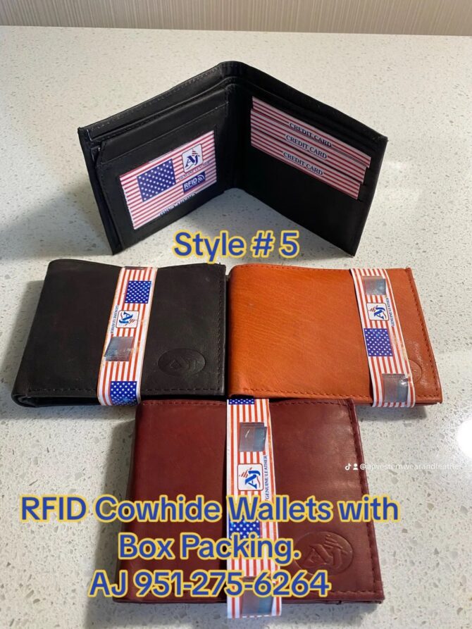 RFID Cowhide Wallets