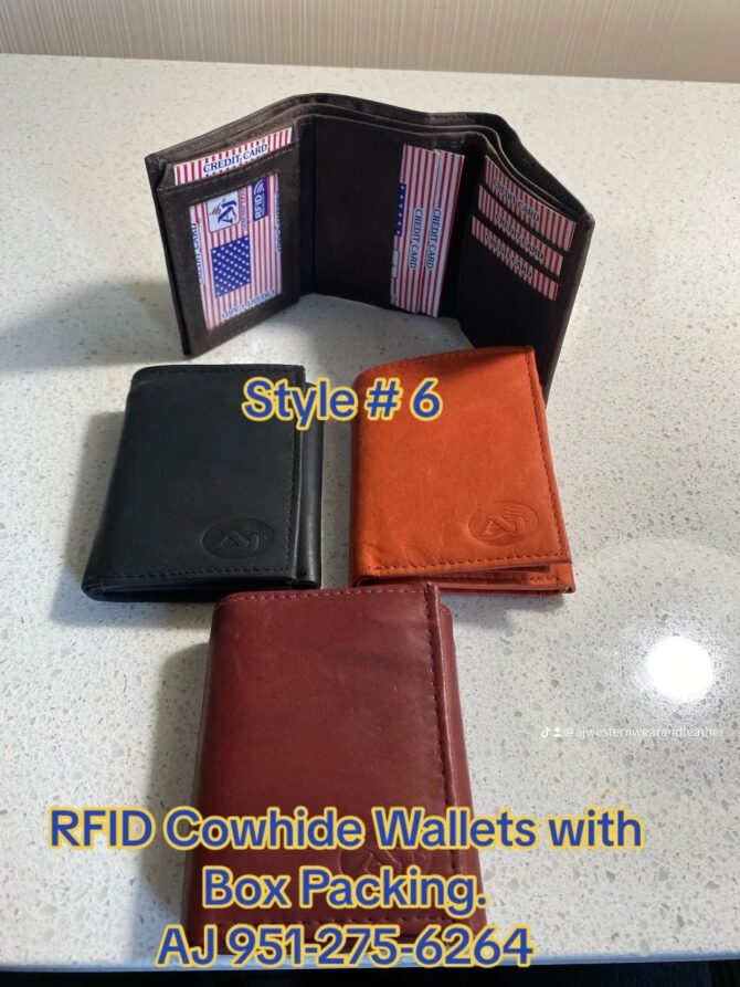 RFID Cowhide Wallets