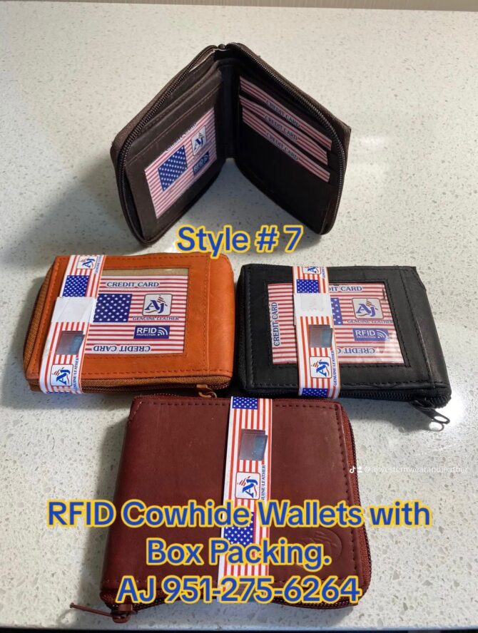 RFID Cowhide Wallets
