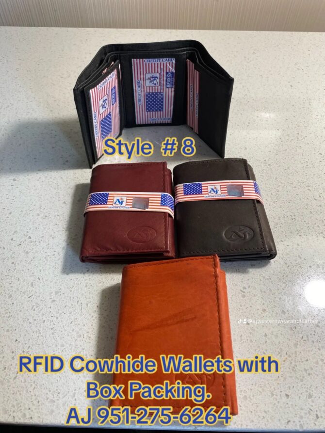 RFID Cowhide Wallets